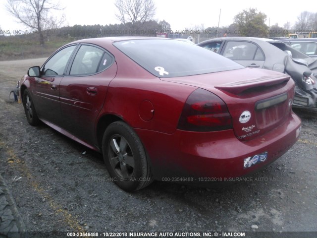 2G2WP552871184037 - 2007 PONTIAC GRAND PRIX RED photo 3