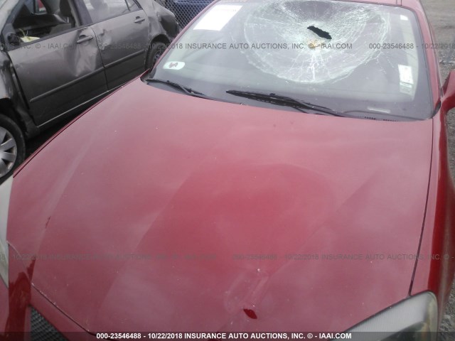 2G2WP552871184037 - 2007 PONTIAC GRAND PRIX RED photo 6