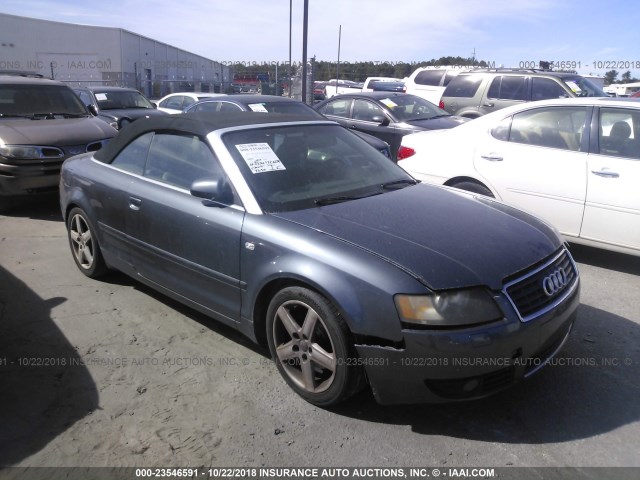 WAUAC48H64K020242 - 2004 AUDI A4 1.8 CABRIOLET GRAY photo 1