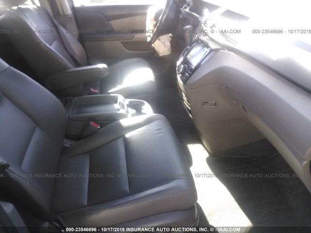 5FNRL5H69FB036252 - 2015 HONDA ODYSSEY EXL GRAY photo 5