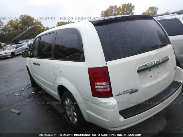 2A8HR44H18R670635 - 2008 CHRYSLER TOWN & COUNTRY LX WHITE photo 3