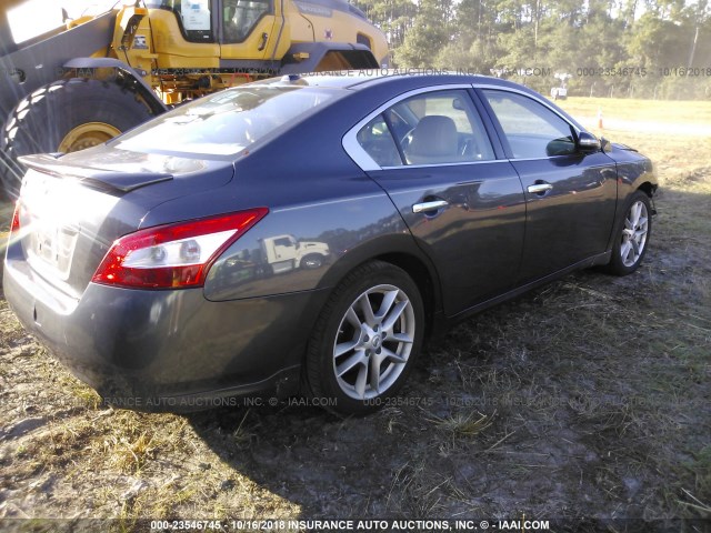 1N4AA5AP9AC860396 - 2010 NISSAN MAXIMA S/SV GRAY photo 4