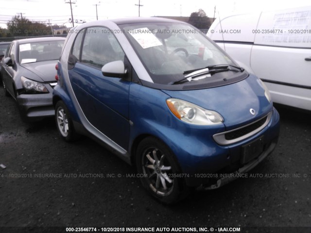 WMEEJ31X68K082544 - 2008 SMART FORTWO PURE/PASSION BLUE photo 1