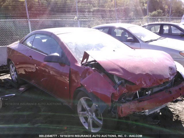 1G2ZH351474252621 - 2007 PONTIAC G6 GT RED photo 1