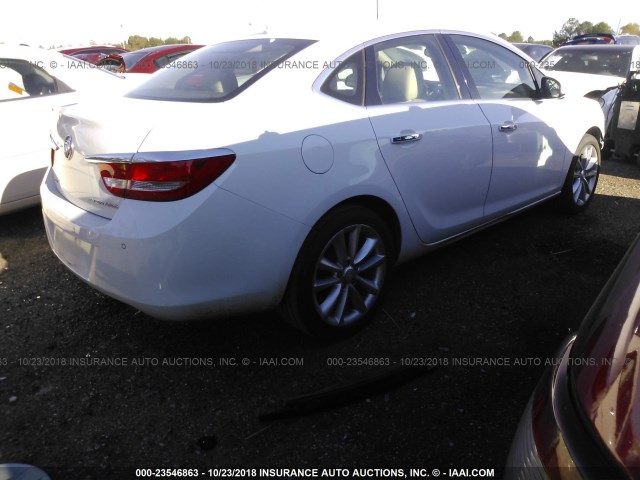 1G4PR5SK8E4222149 - 2014 BUICK VERANO CONVENIENCE WHITE photo 4