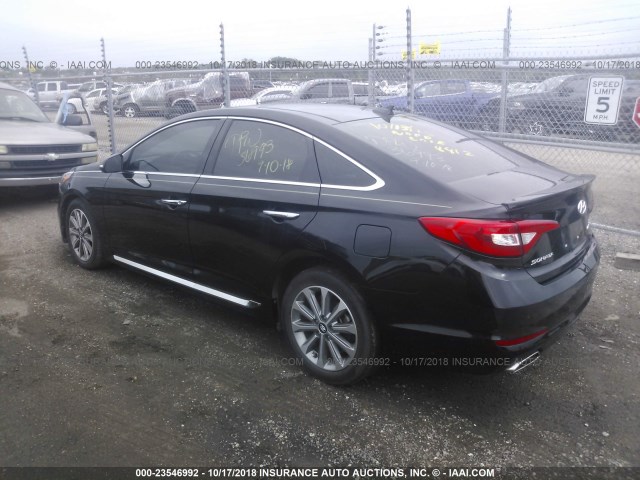 5NPE34AF5GH328812 - 2016 HYUNDAI SONATA SPORT/LIMITED BLACK photo 3