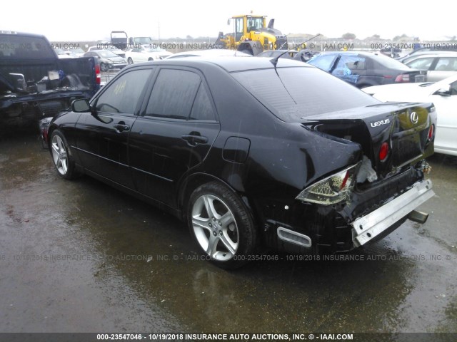 JTHBD192820041260 - 2002 LEXUS IS 300 BLACK photo 3