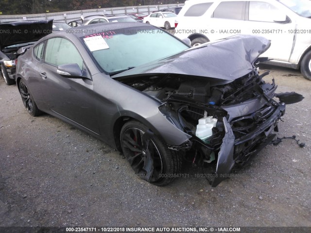 KMHHU6KJ9DU099363 - 2013 HYUNDAI GENESIS COUPE 3.8L GRAY photo 1