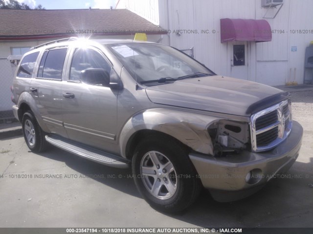 1D4HD58D75F607922 - 2005 DODGE DURANGO LIMITED BEIGE photo 1