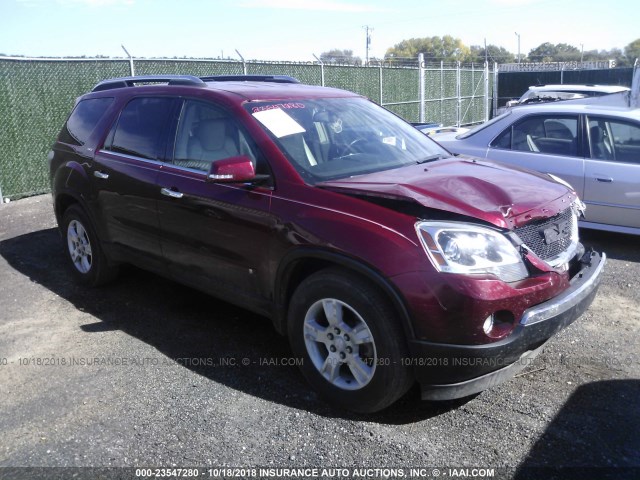 1GKER23D99J148777 - 2009 GMC ACADIA SLT-1 RED photo 1