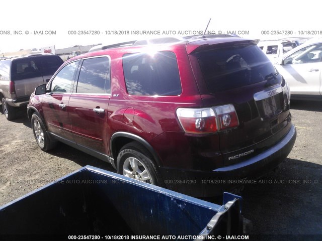 1GKER23D99J148777 - 2009 GMC ACADIA SLT-1 RED photo 3