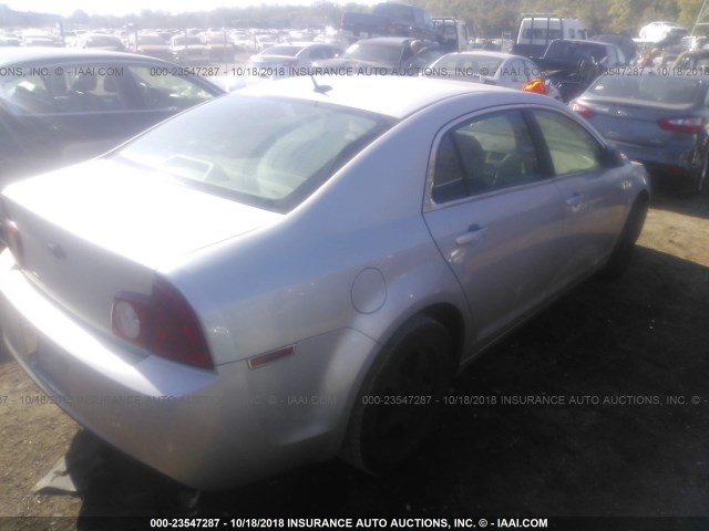 1G1ZB5EB8AF223886 - 2010 CHEVROLET MALIBU LS 银色 照片 4