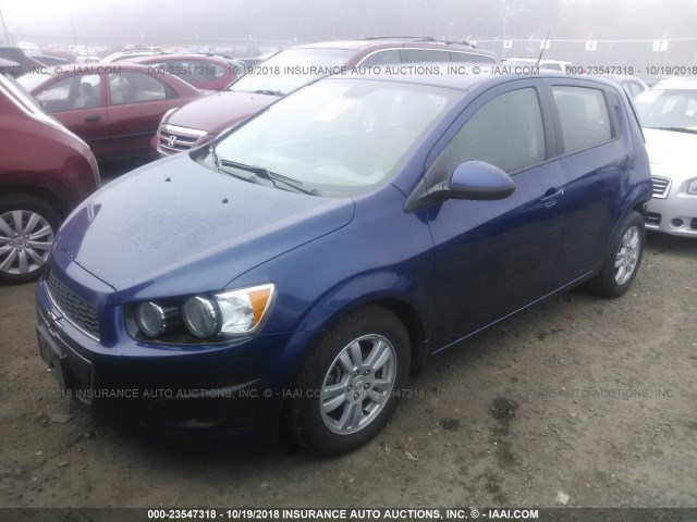 1G1JA6SH3C4208886 - 2012 CHEVROLET SONIC LS 蓝色 照片 2