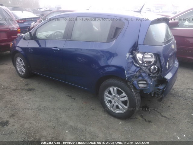 1G1JA6SH3C4208886 - 2012 CHEVROLET SONIC LS 蓝色 照片 3