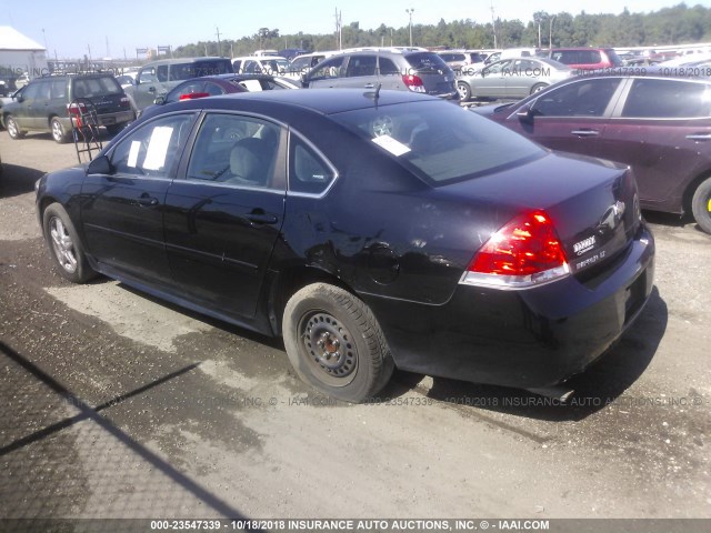 2G1WB5E33E1127138 - 2014 CHEVROLET IMPALA LIMITED LT BLACK photo 3