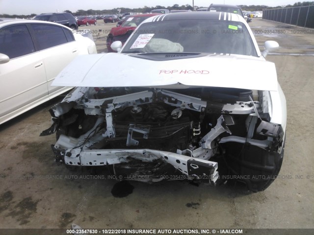 2C3CDZFJ8GH297048 - 2016 DODGE CHALLENGER R/T SCAT PACK WHITE photo 6