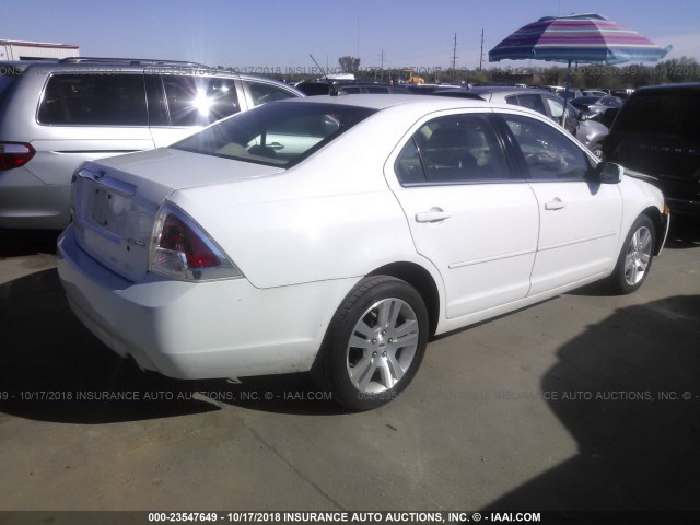 3FAHP08117R159802 - 2007 FORD FUSION SEL WHITE photo 4