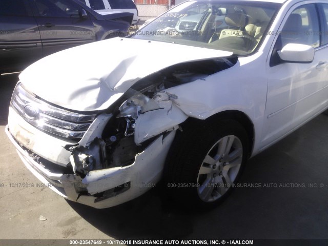 3FAHP08117R159802 - 2007 FORD FUSION SEL WHITE photo 6