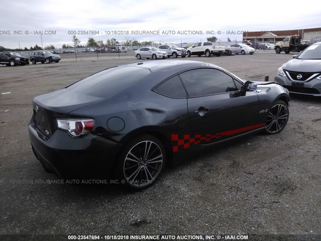 JF1ZNAA10D1704761 - 2013 TOYOTA SCION FR-S GRAY photo 4