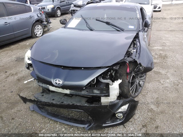 JF1ZNAA10D1704761 - 2013 TOYOTA SCION FR-S GRAY photo 6