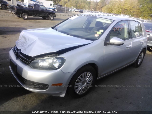 WVWDB7AJ6DW116656 - 2013 VOLKSWAGEN GOLF 银色 照片 2