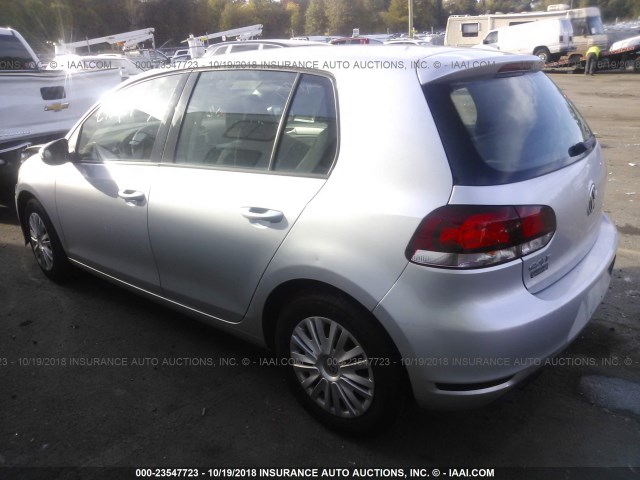 WVWDB7AJ6DW116656 - 2013 VOLKSWAGEN GOLF 银色 照片 3