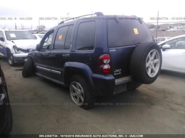 1J4GL58K86W217871 - 2006 JEEP LIBERTY LIMITED BLUE photo 3