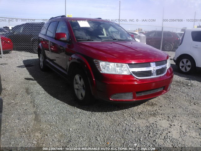 3D4GG57V59T244383 - 2009 DODGE JOURNEY SXT RED photo 1