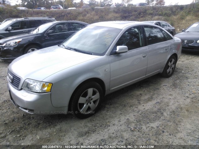 WAULT64BX3N050847 - 2003 AUDI A6 3.0 QUATTRO SILVER photo 2