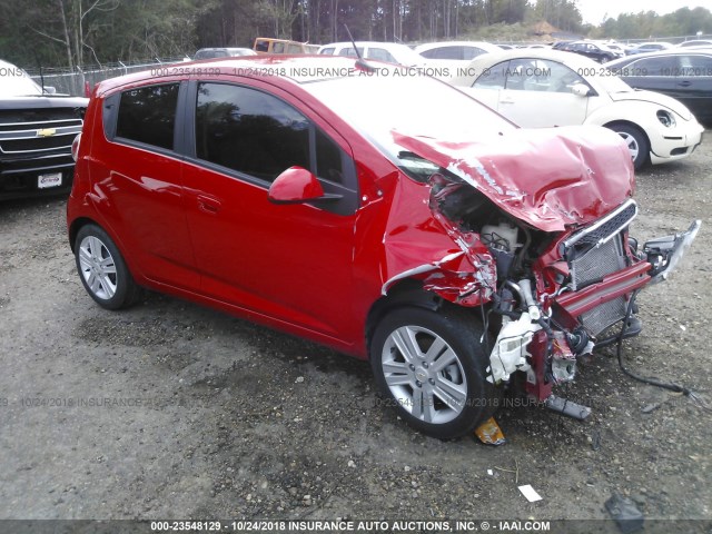 KL8CD6S94EC548159 - 2014 CHEVROLET SPARK 1LT RED photo 1