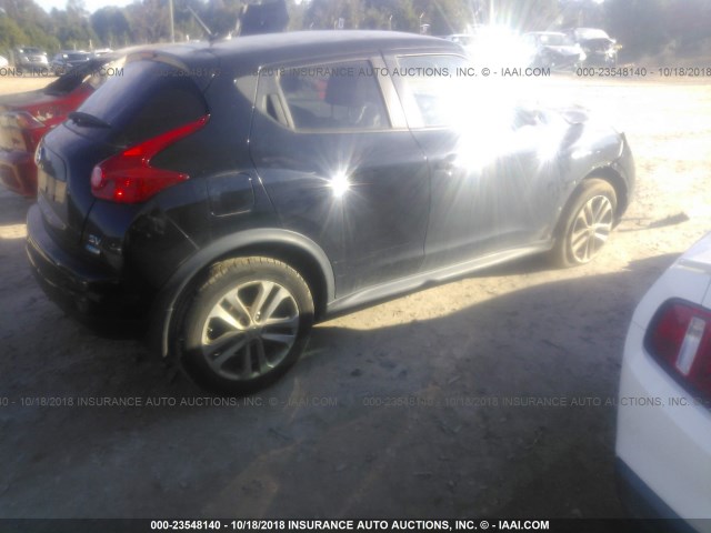 JN8AF5MR0DT220546 - 2013 NISSAN JUKE S/SV/SL BLACK photo 4