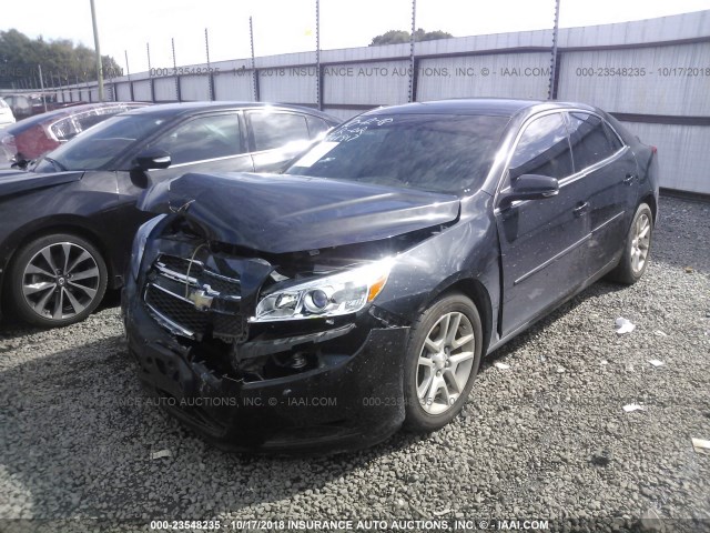 1G11C5SAXDF341917 - 2013 CHEVROLET MALIBU 1LT BLACK photo 2