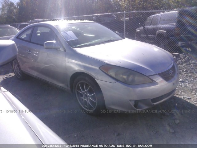 4T1CE38PX4U841013 - 2004 TOYOTA CAMRY SOLARA SE/SLE SILVER photo 1