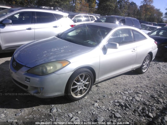 4T1CE38PX4U841013 - 2004 TOYOTA CAMRY SOLARA SE/SLE SILVER photo 2