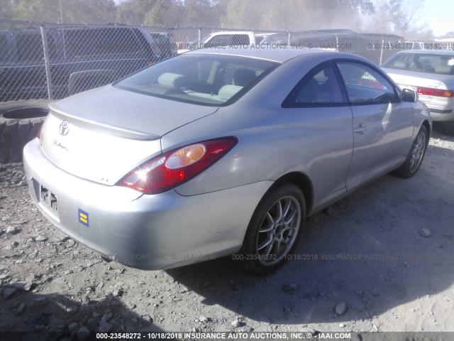 4T1CE38PX4U841013 - 2004 TOYOTA CAMRY SOLARA SE/SLE SILVER photo 4