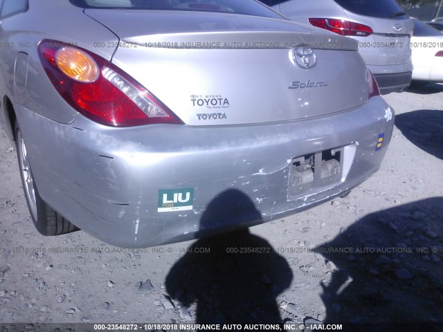 4T1CE38PX4U841013 - 2004 TOYOTA CAMRY SOLARA SE/SLE SILVER photo 6