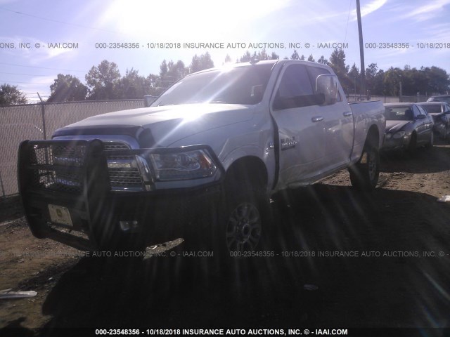 3C6UR5FL1HG591170 - 2017 RAM 2500 LARAMIE WHITE photo 2