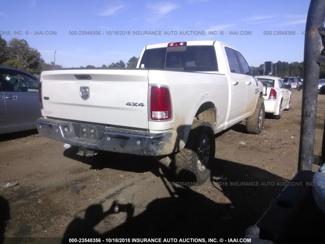 3C6UR5FL1HG591170 - 2017 RAM 2500 LARAMIE WHITE photo 4