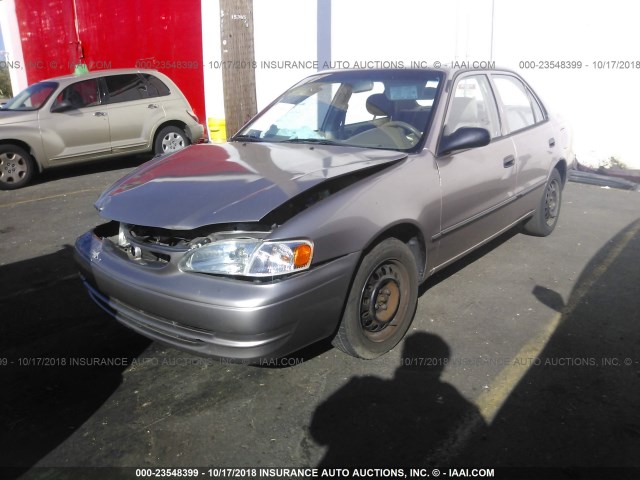 1NXBR12E4YZ332780 - 2000 TOYOTA COROLLA VE/CE/LE GOLD photo 2