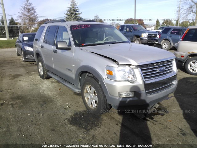 1FMEU73E86UB70534 - 2006 FORD EXPLORER XLT SILVER photo 1