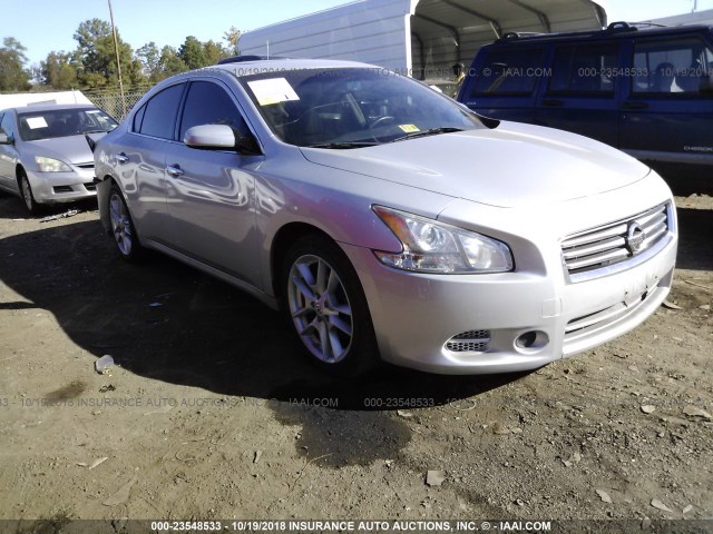 1N4AA5AP6EC467784 - 2014 NISSAN MAXIMA S/SV SILVER photo 1