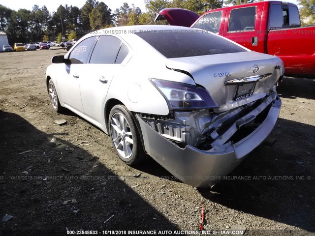 1N4AA5AP6EC467784 - 2014 NISSAN MAXIMA S/SV SILVER photo 3