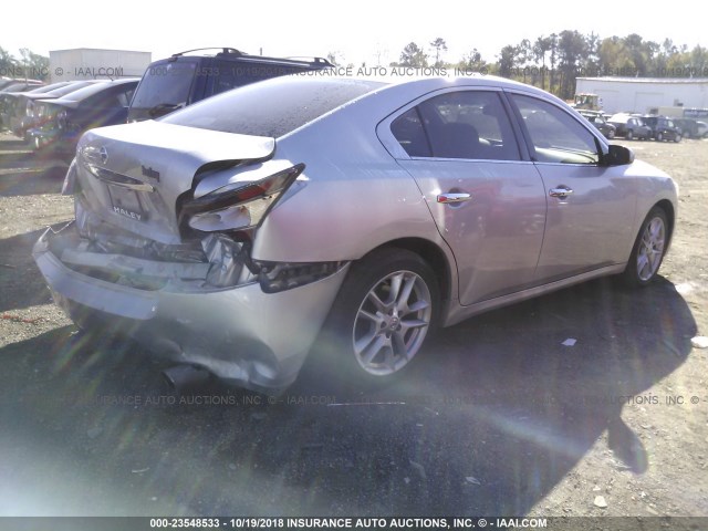 1N4AA5AP6EC467784 - 2014 NISSAN MAXIMA S/SV SILVER photo 4