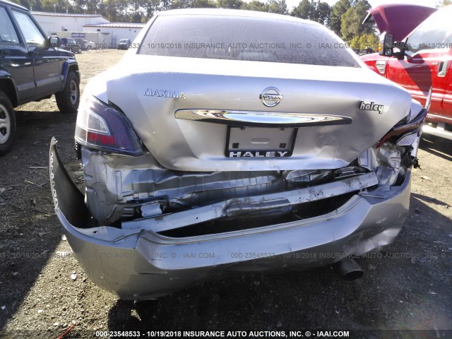 1N4AA5AP6EC467784 - 2014 NISSAN MAXIMA S/SV SILVER photo 6