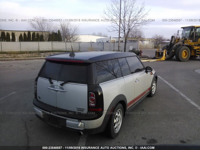 WMWZF3C51ET493236 - 2014 MINI COOPER CLUBMAN SILVER photo 4