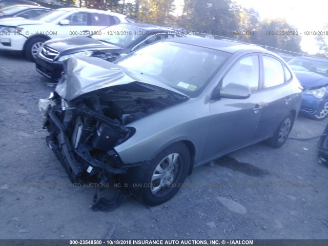 KMHDU46D49U787866 - 2009 HYUNDAI ELANTRA GLS/SE GRAY photo 2