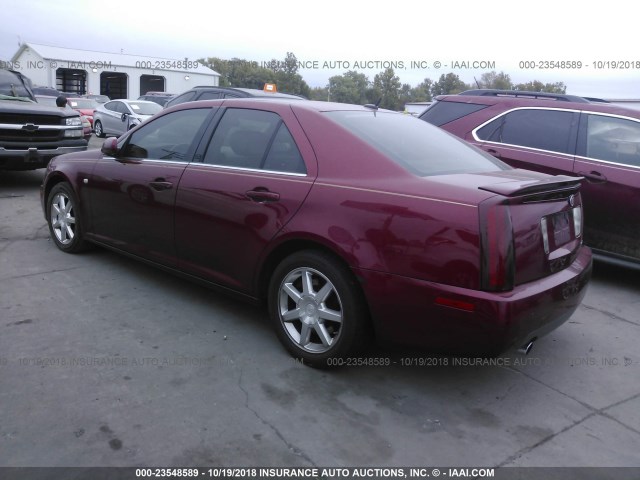 1G6DW677550159855 - 2005 CADILLAC STS RED photo 3