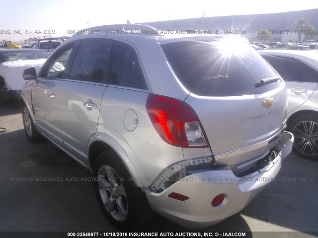 3GNAL4EK5ES650432 - 2014 CHEVROLET CAPTIVA LTZ SILVER photo 3