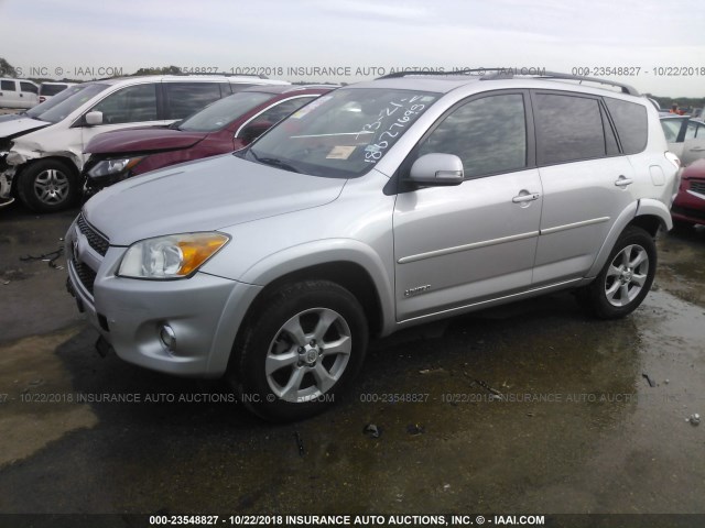 2T3YF4DV7CW122725 - 2012 TOYOTA RAV4 LIMITED SILVER photo 2