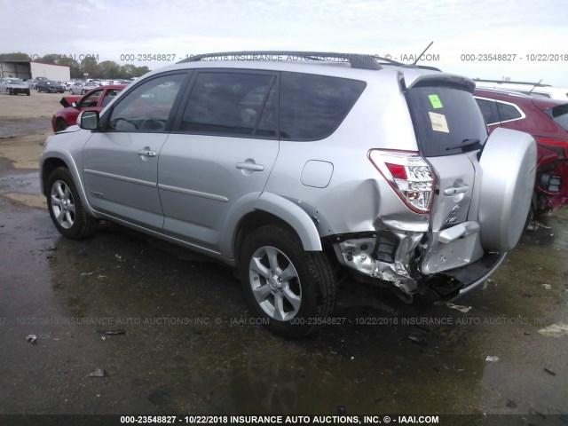 2T3YF4DV7CW122725 - 2012 TOYOTA RAV4 LIMITED SILVER photo 3